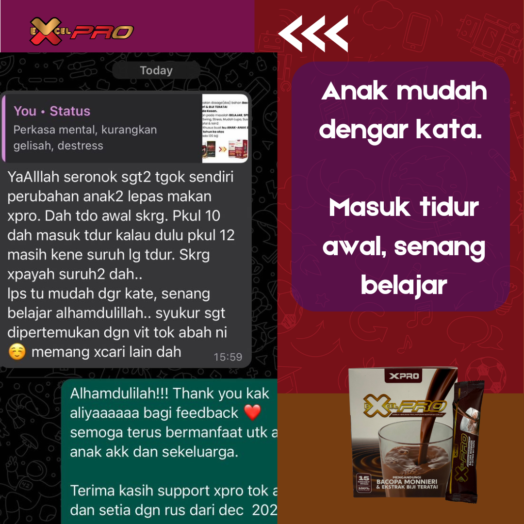 anak Mudah Tidur Excel PRO Drinks