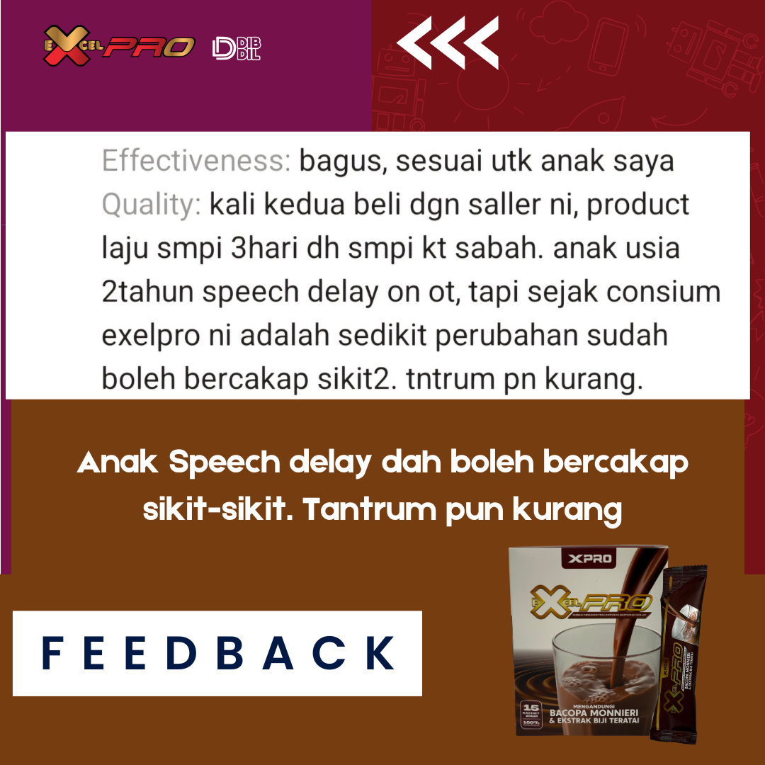 anak tak tantrum Excel PRO Drinks